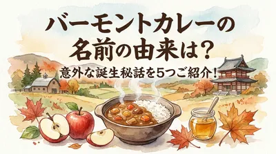 バーモントカレーの名前の由来は？意外な誕生秘話を5つご紹介！