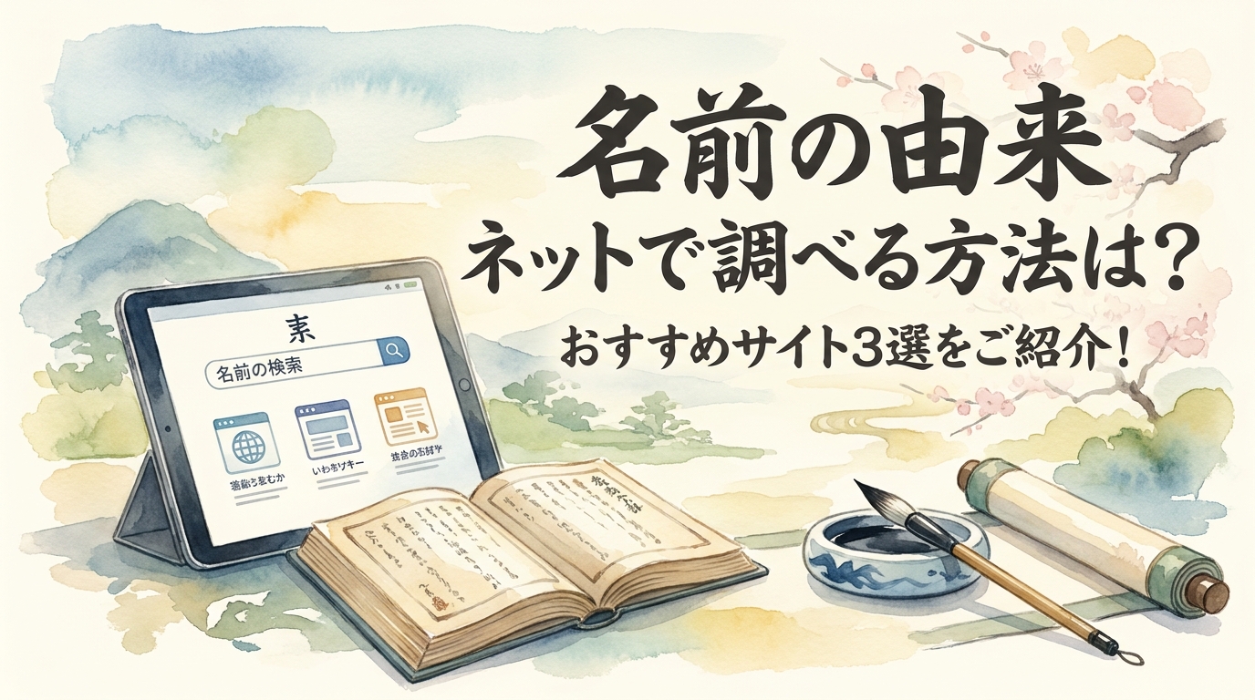 名前の由来 ネットで調べる方法は？おすすめサイト3選をご紹介！