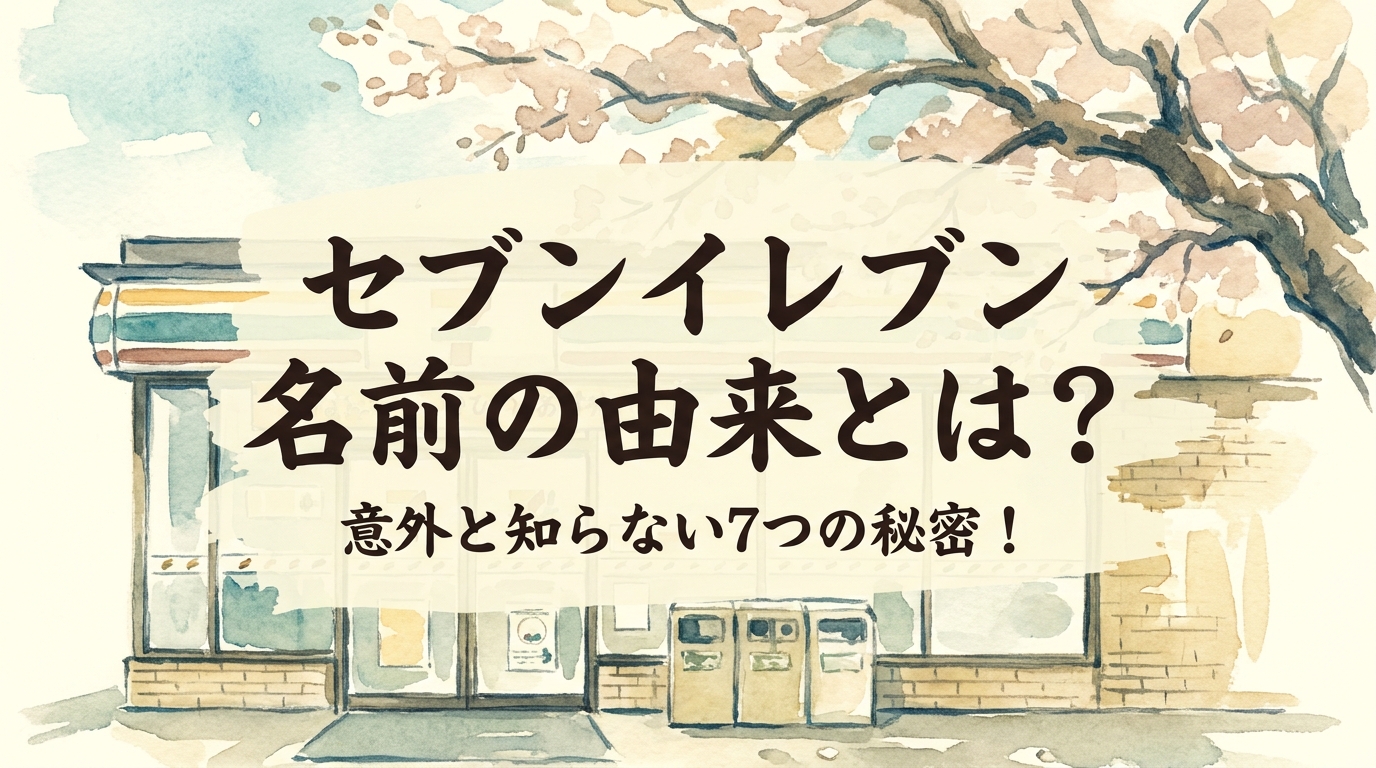 セブンイレブン 名前の由来とは？意外と知らない7つの秘密！