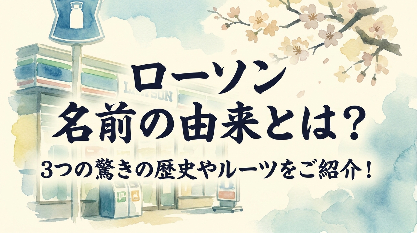 ローソン 名前の由来とは？3つの驚きの歴史やルーツをご紹介！