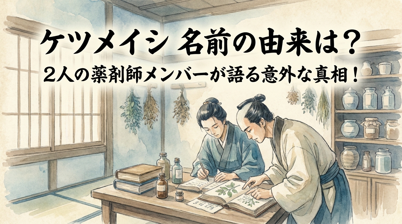 ケツメイシ 名前の由来は？2人の薬剤師メンバーが語る意外な真相！