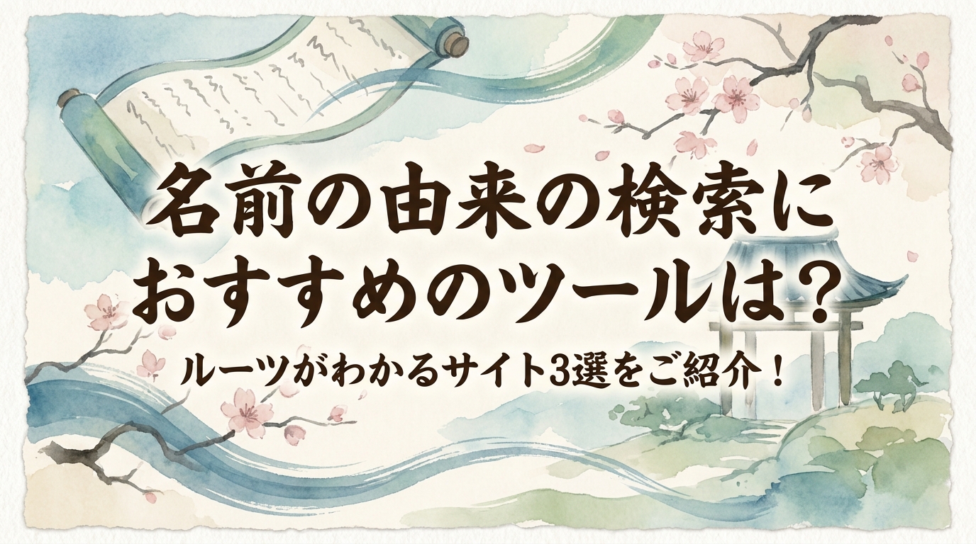 名前の由来の検索におすすめのツールは？ルーツがわかるサイト3選をご紹介！