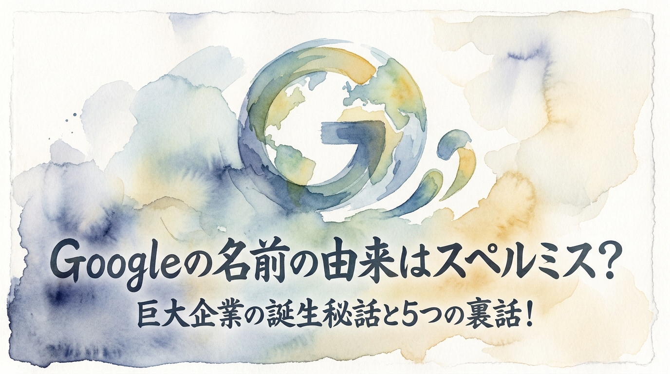 Googleの名前の由来はスペルミス？巨大企業の誕生秘話と5つの裏話！