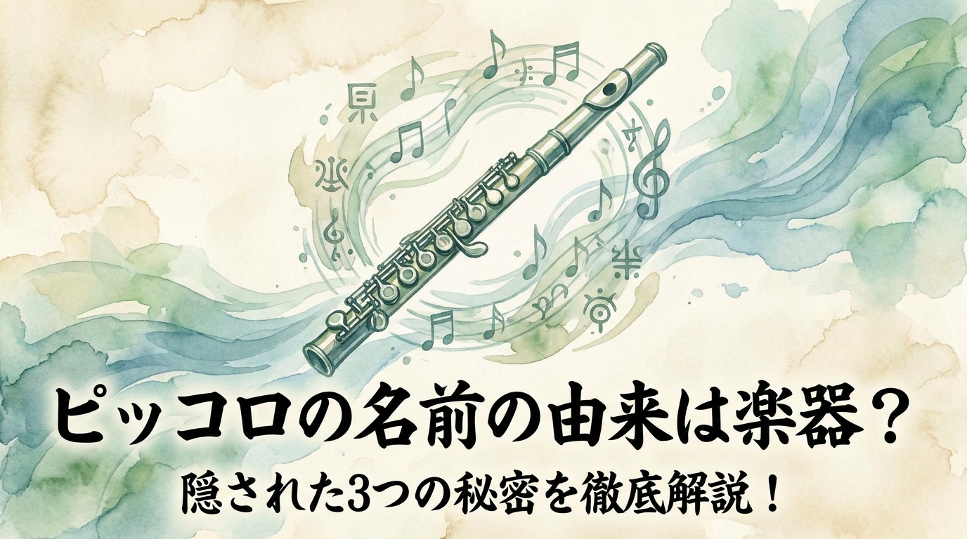 ピッコロの名前の由来は楽器？隠された3つの秘密を徹底解説！