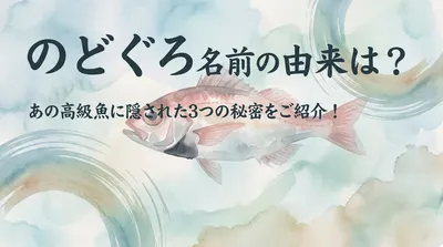 のどぐろ 名前の由来は？あの高級魚に隠された3つの秘密をご紹介！
