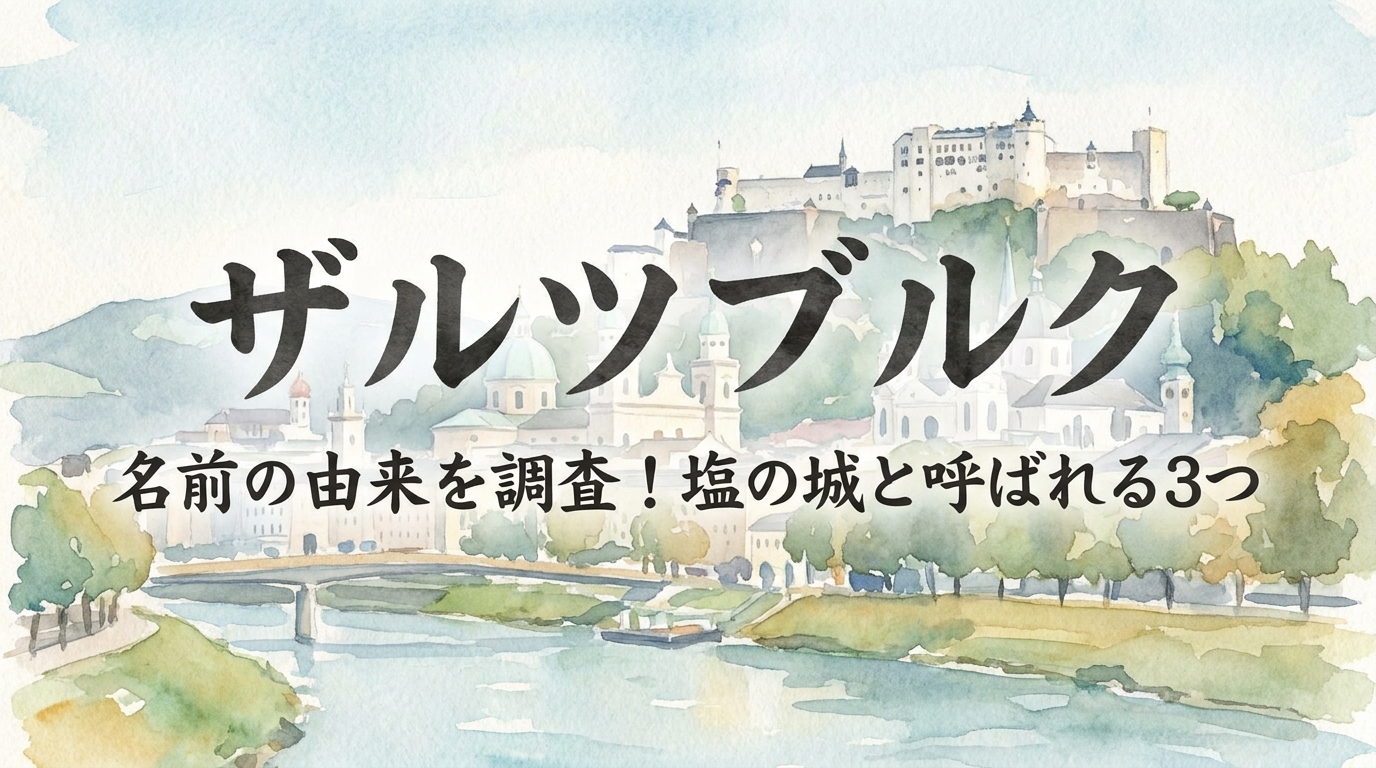 ザルツブルク 名前の由来を調査!塩の城と呼ばれる3つの理由とは?