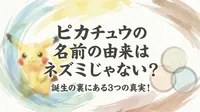 ピカチュウの名前の由来はネズミじゃない？誕生の裏にある3つの真実！