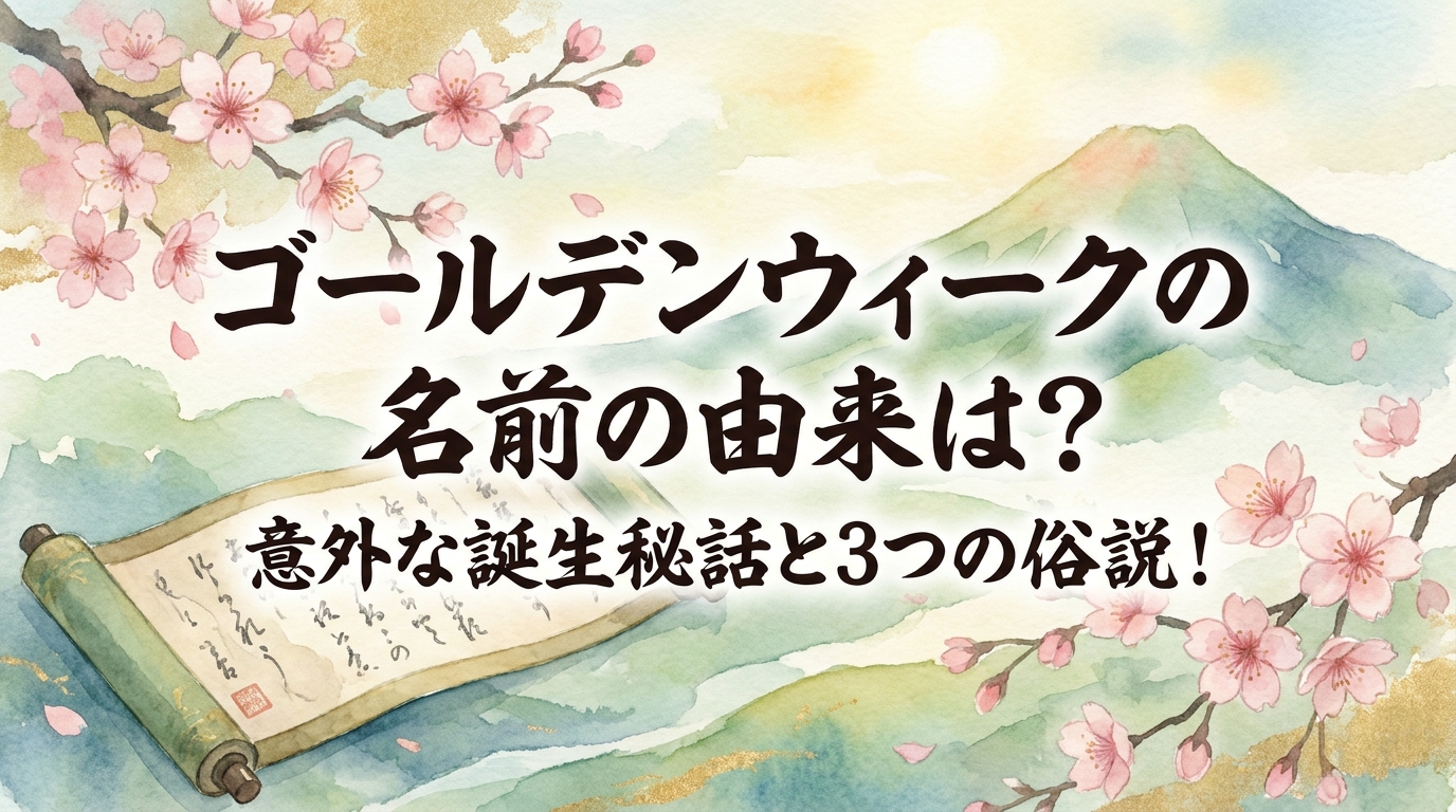ゴールデンウィークの名前の由来は?意外な誕生秘話と3つの俗説!