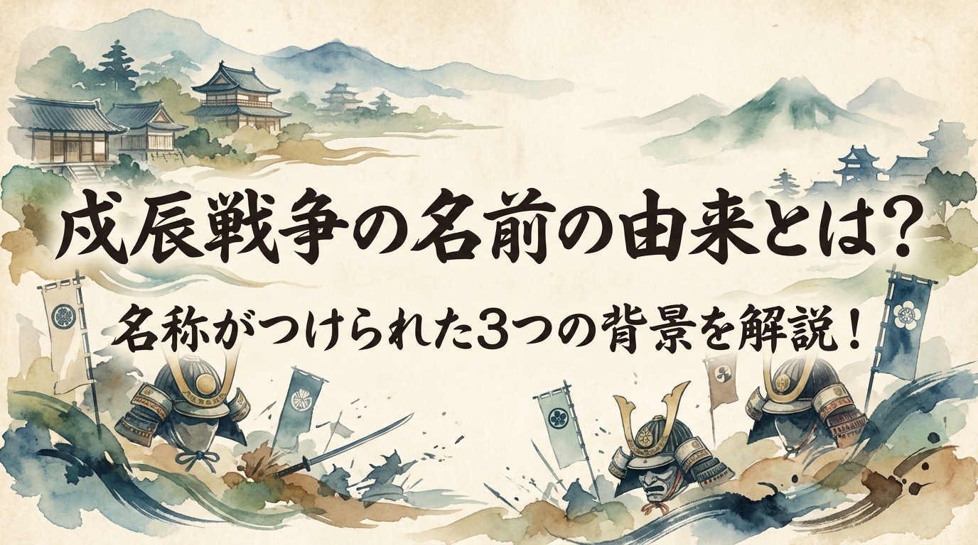 戊辰戦争の名前の由来とは?名称がつけられた3つの背景を解説!