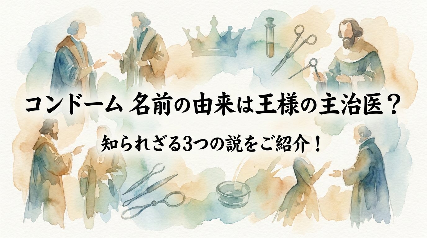 コンド-ム 名前の由来は王様の主治医?知られざる3つの説をご紹介!
