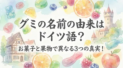 グミの名前の由来はドイツ語？お菓子と果物で異なる3つの真実！
