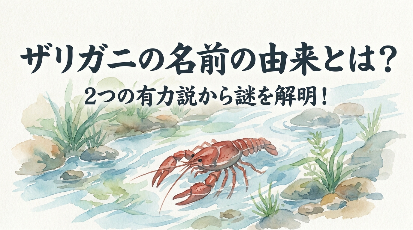 ザリガニの名前の由来とは?2つの有力説から謎を解明!
