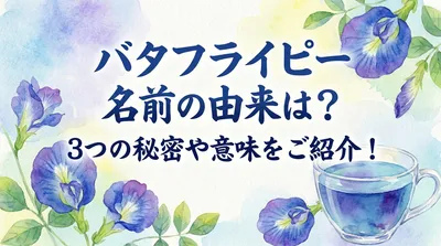 バタフライ ピー 名前の由来は？3つの秘密や意味をご紹介！