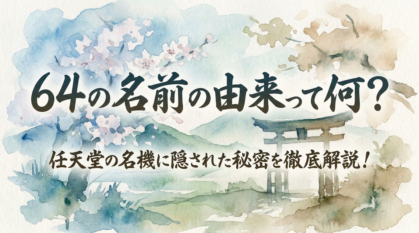 64の名前の由来って何？任天堂の名機に隠された秘密を徹底解説！