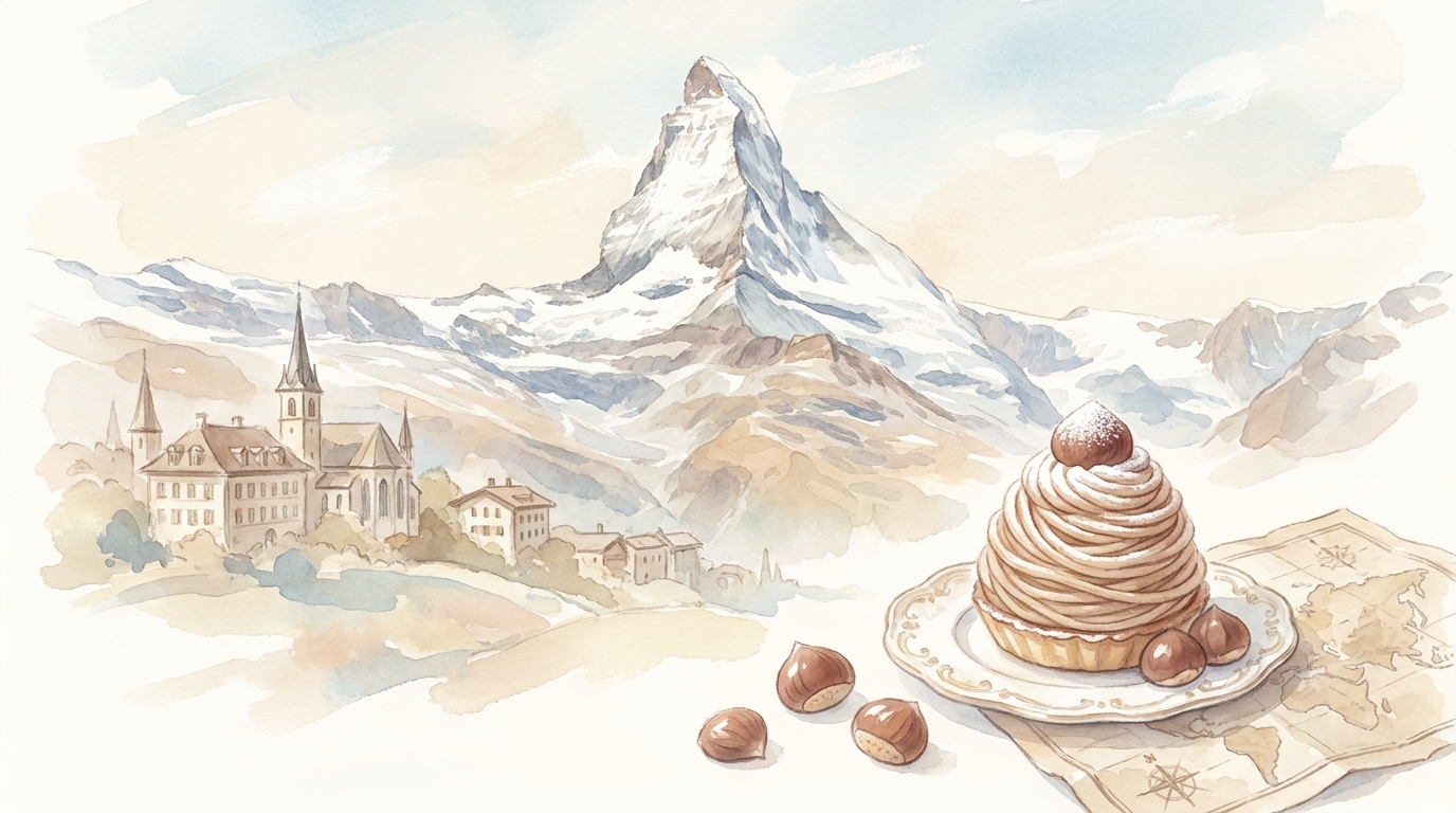 実は栗じゃない！ケーキのモンブランはアルプスの「白い山」が語源