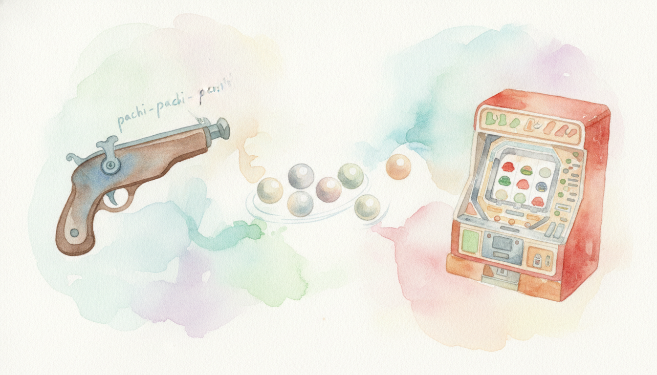 パチンコの名前の由来として語られる3つの具体的な説